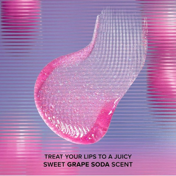 TOO FACED Kissing Jelly Gloss Juicy Lip Oil in ‘GRAPE SODA’ - .15 oz NIB - Picture 3 of 9